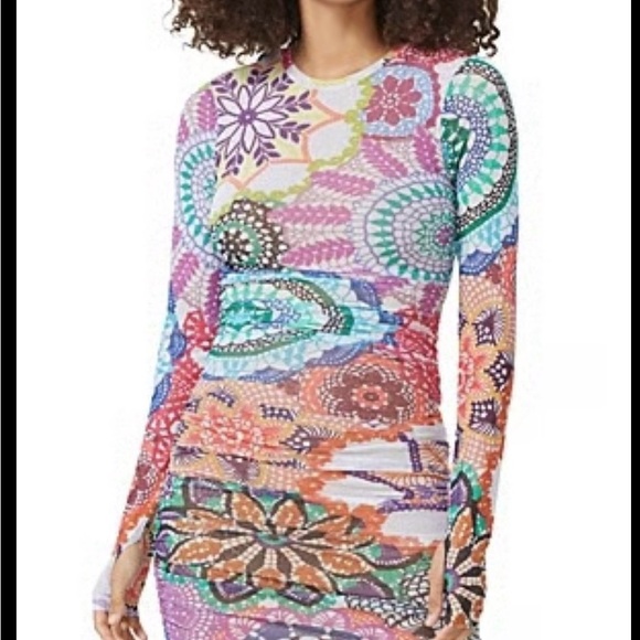 AFRM multicolored mesh dress XS - Picture 2 of 5